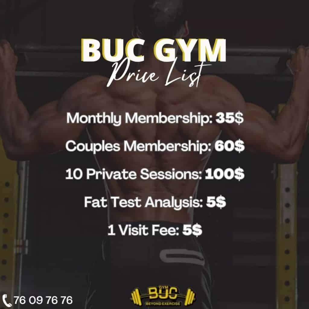 BUC GYM Lebanon- Gym -Physical Fitness Center